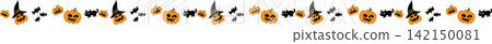 Boarder Line Hand Drawn Halloween Doodle Icon Collection 142150081