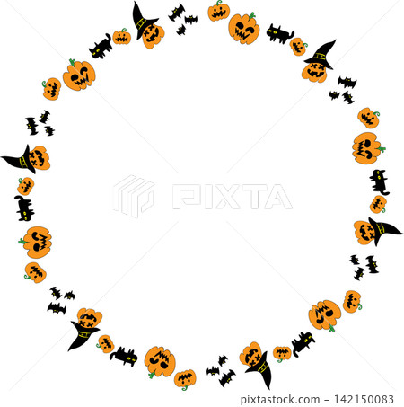 Boarder Line Hand Drawn Halloween Doodle Icon Collection Boarder Line Hand Drawn Halloween Doodle Icon Collection 142150083