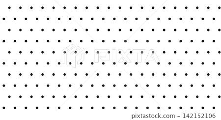 Minimal black polka dots create a seamless small geometric pattern on white background Minimal black polka dots create a seamless small geometric pattern on white background 142152106