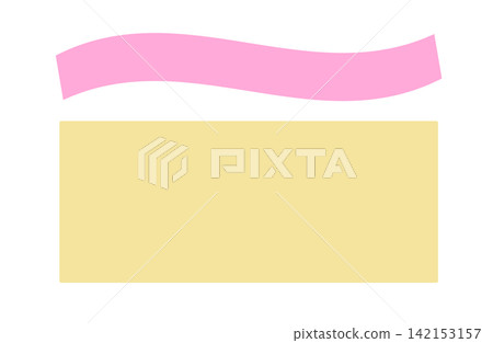 Decorative frame material - Simple pink ribbon frame 142153157