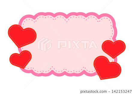 Fluffy frame material, heart and pink price card Fluffy frame material, heart and pink price card 142153247