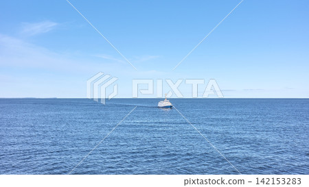 A ship at sea, travel concept. A ship at sea, travel concept. 142153283