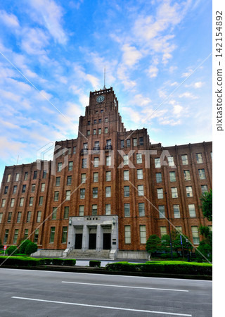 The Municipal Hall, a historical building located in Hibiya Park, Tokyo. The Municipal Hall, a historical building located in Hibiya Park, Tokyo. 142154892