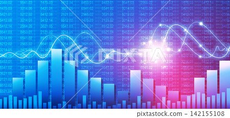 Stock market finance graph background with abstract Growth graph chart Stock market finance graph background with abstract Growth graph chart 142155108