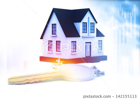 House and key on business background House and key on business background 142155113
