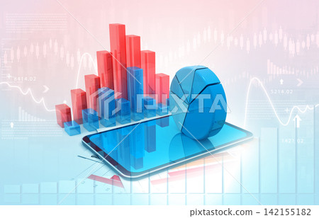 Business graphs and financial reports 142155182