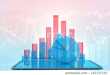 Business graphs and financial reports 142155183