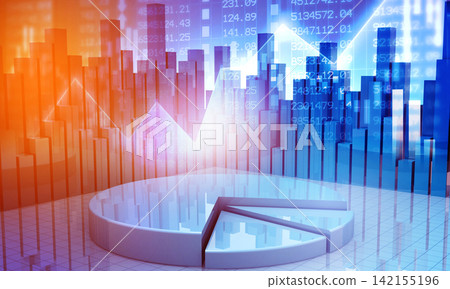 Business graphs and financial reports Business graphs and financial reports 142155196
