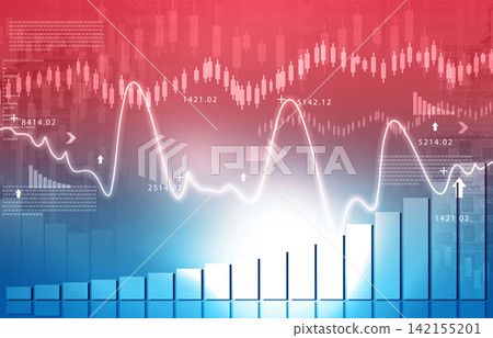 stock market finance graph background 142155201