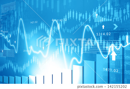 stock market finance graph background 142155202