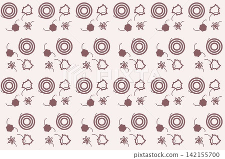 Seamless dusty pink pattern of scattered star flowers Seamless dusty pink pattern of scattered star flowers 142155700