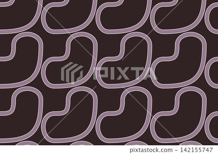 Seamless geometric pattern with arches and circles in red Seamless geometric pattern with arches and circles in red 142155747