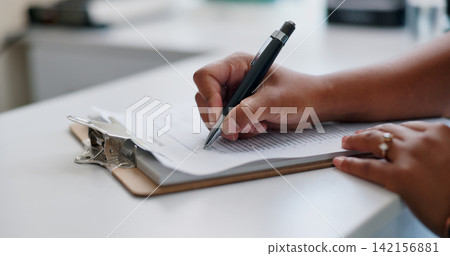 Documents, hand or person in house with signature on clipboard form, insurance or home loan compliance. Paper, writing or real estate agreement, contract or financial help for housing aid application Documents, hand or person in house with signature on clipboard form, insurance or home loan compliance. Paper, writing or real estate agreement, contract or financial help for housing aid application 142156881