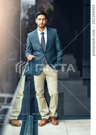 Office, balcony and portrait of confident businessman with career, pride and trust in business opportunity. Consultant, entrepreneur or urban man with window, ambition and professional job in city Office, balcony and portrait of confident businessman with career, pride and trust in business opportunity. Consultant, entrepreneur or urban man with window, ambition and professional job in city 142160405