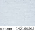 White plastered cement wall texture with rough trowel marks background. 142160808