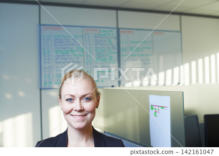 Project management, business and portrait of woman in office with planner, HR consultant or confidence. Human resources, about us and agent, businesswoman or professional with smile in workplace Project management, business and portrait of woman in office with planner, HR consultant or confidence. Human resources, about us and agent, businesswoman or professional with smile in workplace 142161047