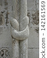 Knotted Stone Column of Saint Marks Cathedral in Korcula 142161569