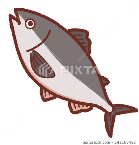 簡單的鮭魚插圖 簡單的鮭魚插圖 142163458