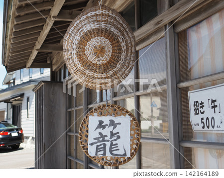 Bamboo decorations adorn Esashi Bamboo decorations adorn Esashi 142164189