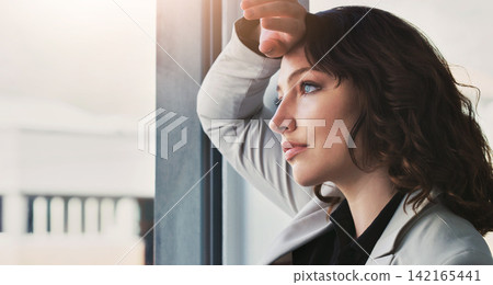 Business, burnout and sad woman with anxiety and bankruptcy with kpi review mistake and mental health. Person, employee and professional with stress, tired and emotion with debt and negative feedback Business, burnout and sad woman with anxiety and bankruptcy with kpi review mistake and mental health. Person, employee and professional with stress, tired and emotion with debt and negative feedback 142165441