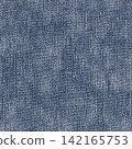 Jeans fabric texture vector with blue woven textile pattern and distressed denim background design 142165753