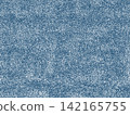 Indigo denim fabric texture vector with vintage jeans weave and realistic textile background 142165755