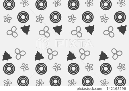Red botanical seamless pattern, ditsy daisies 142168296