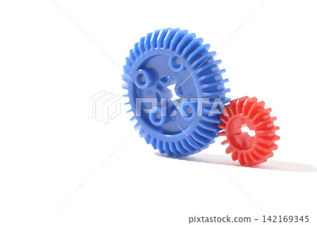Gears photographed against a white background Gears photographed against a white background 142169345
