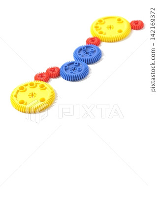 Gears photographed against a white background Gears photographed against a white background 142169372