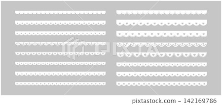 Cute heart and star lace line material - Heart and Star lace vector illustration Cute heart and star lace line material - Heart and Star lace vector illustration 142169786
