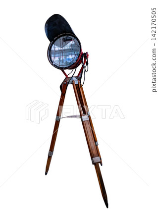 Top view of An antique lamp stand, focus selective Top view of An antique lamp stand, focus selective 142170505