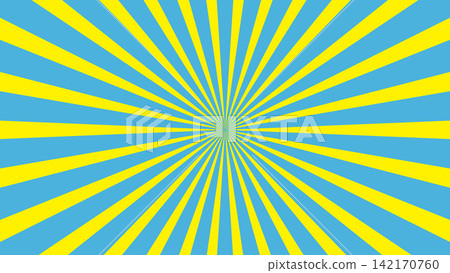 Illustration of light blue (blue) and yellow radiation 142170760