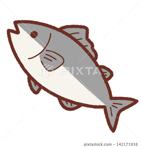 簡單的魚插圖 142171938