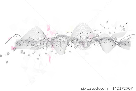 Futuristic technology and science elements, DNA strands, connected neural web Futuristic technology and science elements, DNA strands, connected neural web 142172707