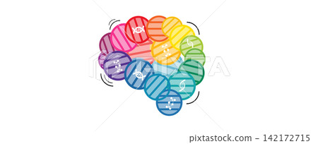 Futuristic technology and science background, DNA strands, connected neural web Futuristic technology and science background, DNA strands, connected neural web 142172715