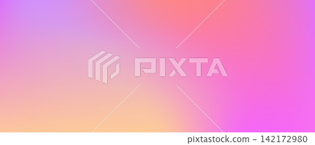 Abstract blurred peach and pink gradient background with soft orange grain texture. 142172980