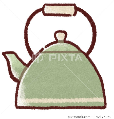 簡單的茶壺圖示插圖 簡單的茶壺圖示插圖 142173060