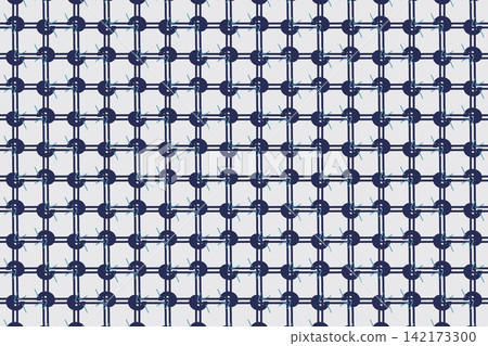 Blue geometric seamless pattern, alternating arches and circles Blue geometric seamless pattern, alternating arches and circles 142173300