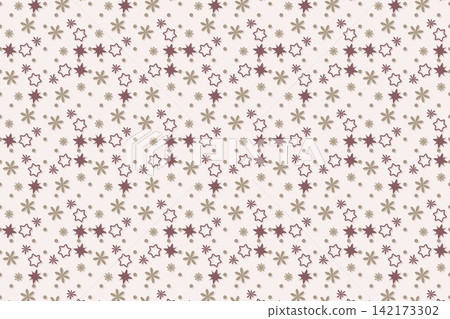 Seamless mauve pattern of tossed daisies Seamless mauve pattern of tossed daisies 142173302