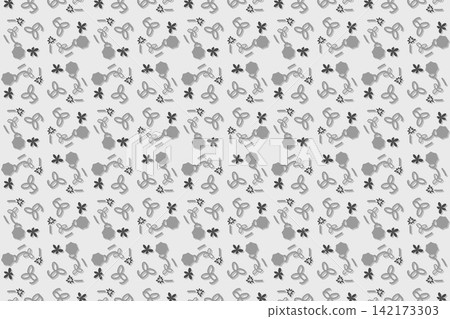 Red botanical seamless pattern, ditsy star flowers Red botanical seamless pattern, ditsy star flowers 142173303