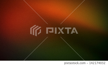 Abstract grainy texture blur with dark green orange and brown gradient background for 4K wallpaper 142174032