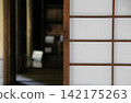 Shoji screen as seen from a tatami room. 142175263