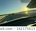 Road and sunset 142175613