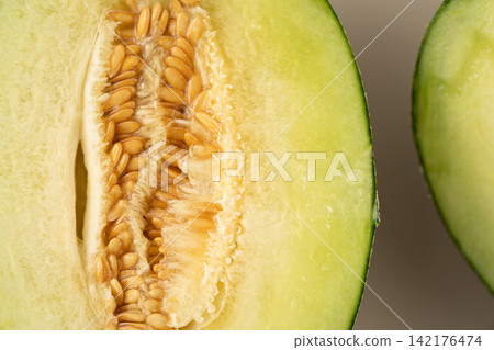 A cool and juicy summer fruit dessert featuring Miura melon. A cool and juicy summer fruit dessert featuring Miura melon. 142176474