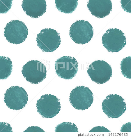 Rough polka dot seamless pattern (green) Rough polka dot seamless pattern (green) 142176485