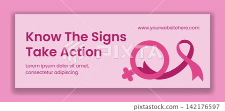 Flat Cartoon Breast Cancer Awareness Social Media Cover Templates Background Illustration Flat Cartoon Breast Cancer Awareness Social Media Cover Templates Background Illustration 142176597