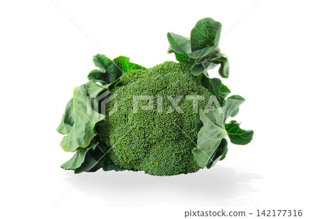 Healthy food. Broccoli sits surrounded by large green leaves, representing healthy food, PNG Healthy food. Broccoli sits surrounded by large green leaves, representing healthy food, PNG 142177316