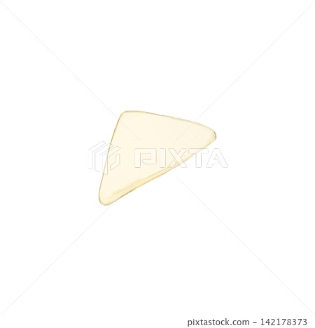 Watercolor illustration of triangular fish cake for oden Watercolor illustration of triangular fish cake for oden 142178373