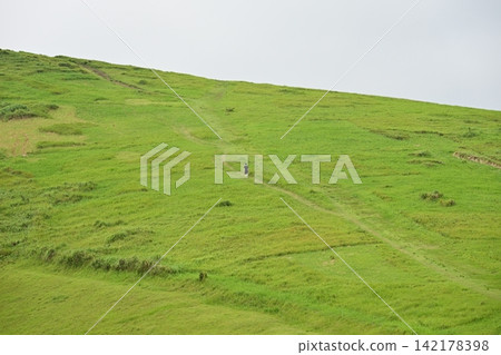 Wind patterns of Onitake Mountain on Fukue Island, Goto Islands Wind patterns of Onitake Mountain on Fukue Island, Goto Islands 142178398