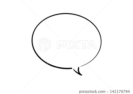 鋼筆手寫語音氣泡黑色 鋼筆手寫語音氣泡黑色 142178794